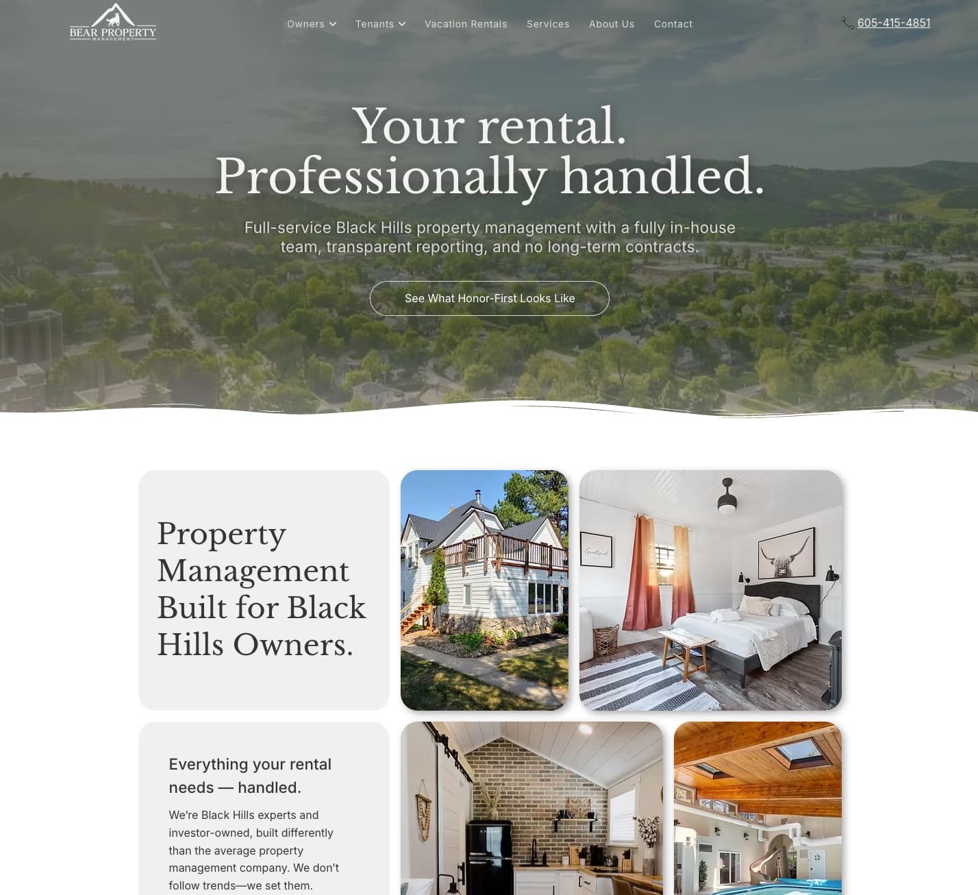 Bear Property Management website
