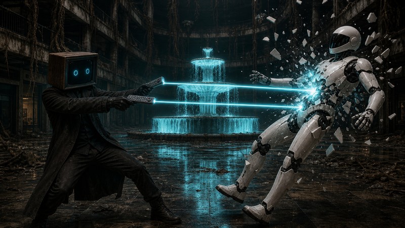 The Atrium title art